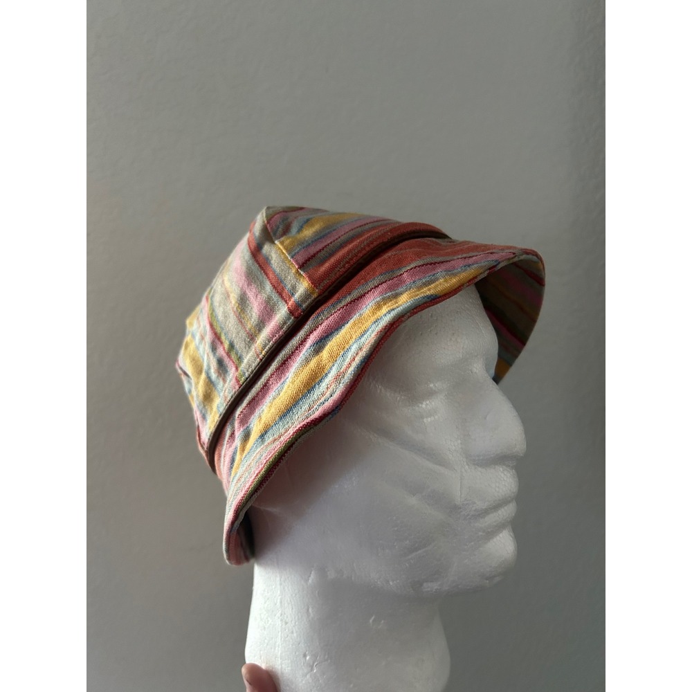 Gap Multi Color Striped Bucket Hat Pink Yellow Blue Size S M